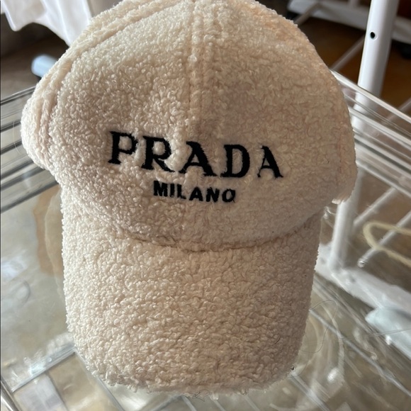 Prada Cream Sherpa Cap - Picture 1 of 6